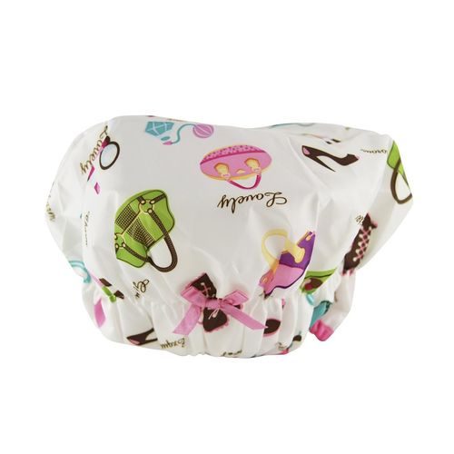 Reusable Shower Cap & Bath Cap, Lined, Oversized Waterproof Shower Caps Large Designed for all Hair Lengths with Lining & Elastic Band Stretch Hem Hair Hat - Fashionista Diva
