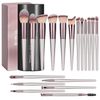 Makeup Brush Set 18 Pcs Premium Synthetic Makeup Brushes with Black Case