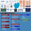 Premium First Aid Kit with Labelled Compartments, Molle System Trauma Kits fo...