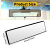 12" Large Universal Panoramic Convex Car Rear View Mirror Wide Angle Clip On US