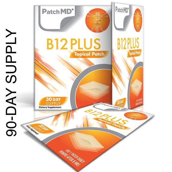 90 Day Supply Original PatchMD B12 Energy Plus Patch 90 Patches New Sealed