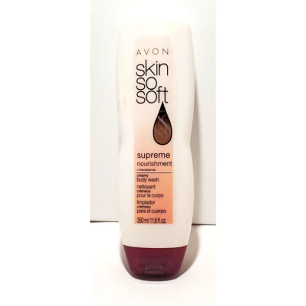 AVON Skin So Soft Supreme Nourishment Macadamia Creamy Body Wash 11.8oz
