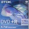 TDK 4.7GB DVD+R 16x 1 pack