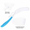 Bath Body Brush, Soft Sponge Long Handle Curved Bathing Elderly Cleaning Exfoliating Shower