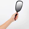 ForPro Classic Hand Mirrors, Black, Compact, 5" W X 10.5" L, 3-Count