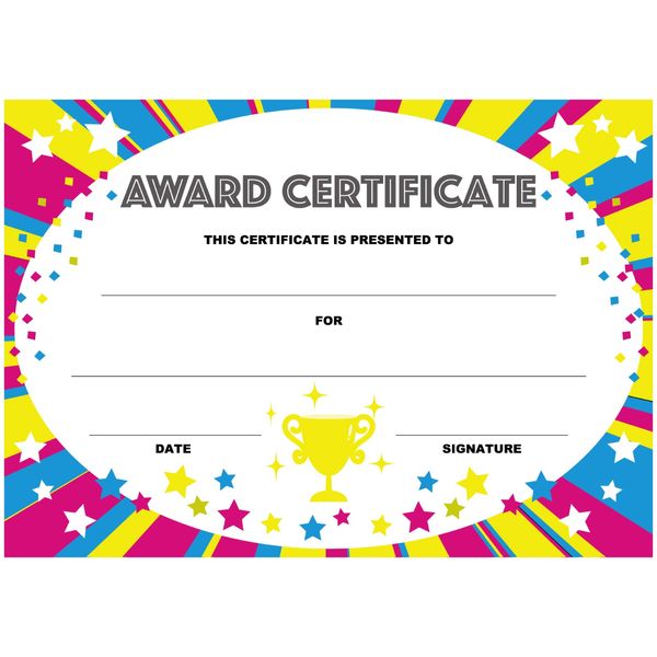 LearnEASY Pop English Award Certificate, 30 Award Certificates, QR Codes, Awards Certificates, Kids Large Capacity