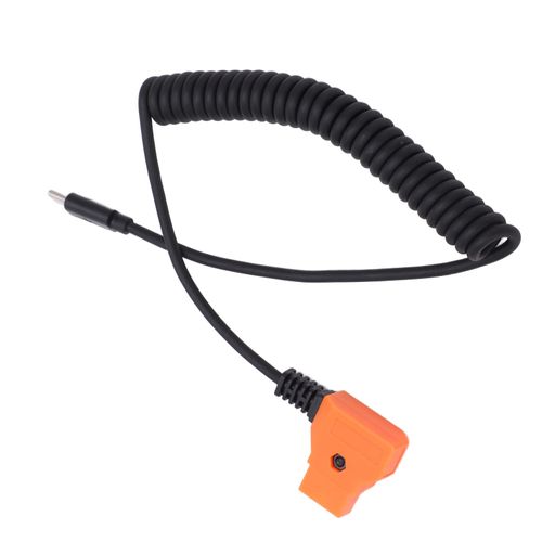 Type C to D Tap Cable Camera Power Adapter Cable, USBC to D Tap, USB C Flexible USB C to D Mobile Phone Tablet to D Tap Power Flexible Cable for Universal Digital Cameras 13.8-35.4inches Spring Wire