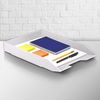 Acrimet Stackable Letter Tray Front Load, Plastic, Desktop File Organizer (Letter Size/ A4) (White Color) (1 Unit)