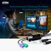 ATEN CS62KM 2-Port USB Cable KM Switch (Supports Multi-Screen Control)