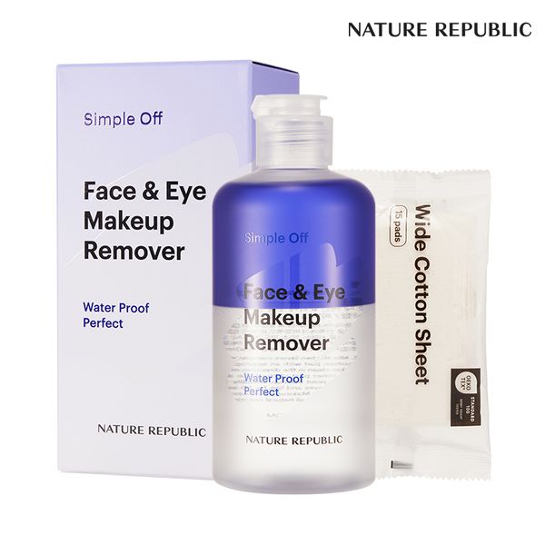 Nature Republic Simple Off Face &amp; Eye Makeup Remover Waterproof Perfect Special Set