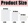 15-Piece Mesh Toy Storage Bags - Washable, Lightweight, See-Through with Drawstring