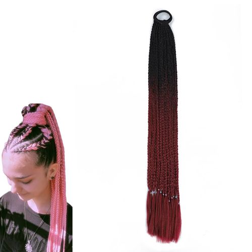 prinfantasy Synthetic Wigs Ombre Long Wavy Hair Wigs for Women Cosplay Wigs Ombre Wig Braids Wig Womens Wigs, BZ166