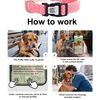 WhoseID Dog Collar with Waterproof AirTag Holder & Anti-Lost QR Code, Cute Bling Warpping Adjustable Width for Small Medium Large Pet (Red, S)