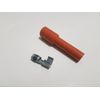Ignition Orange Race High Temp Spark Plug Wire 180 deg Boot and Terminal Kit 7mm