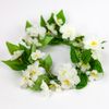 A Cheerful Giver Candle Ring, White Camellia Bids, Spring Flowers