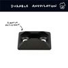 VanEssential Venture L-Track Single Stud Mount Black - 2 pack