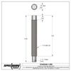 Replacement Weight Jack Bolts, Coarse Thread, 1 Inch Bolt Diameter