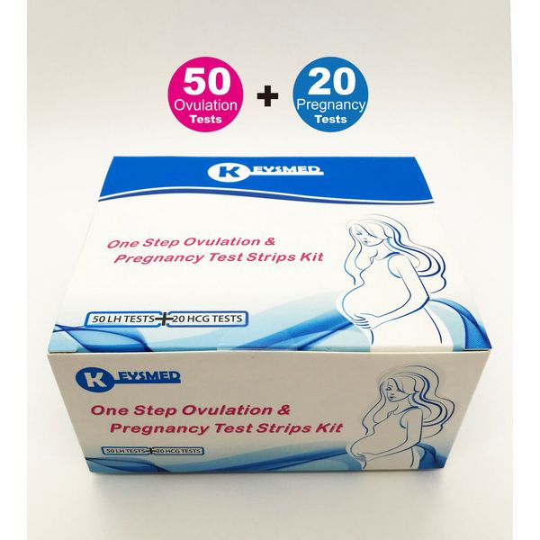 (50LH+20HCG)50 Ovulation and 20 Pregnancy Test Strips Predictor Kit USA seller