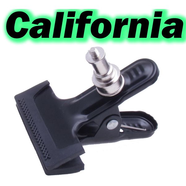 Metal Clip Clamp Grip Light Stand 1/4" Screw F Flash Trigger Mount Bracket Camer