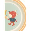 SIGIKID Plate Fox & Bear rPET "4 Friends" Mint, One Size, Mint