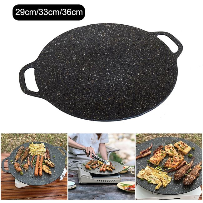 Grill Pan for Induction Cooktop Non Stick Korean style Camping BBQ