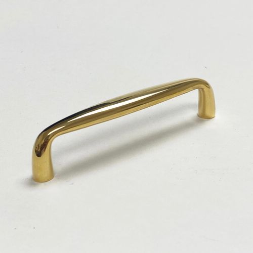 Omni Cabinet Knobs and Drawer Pulls in Polished Unlacquered Brass | Brass Cabinet and Furniture Hardware (4" Drawer Pull)