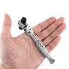 Ratchet Handle Socket Wrench 1/4" Drive 72 Tooth Flexi Head Stubby 115mm Rounded