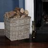 Fireside Square Log Basket - Large Grey [Kitchen & Home]