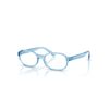 Ray-Ban Kids' RY1904 Rectangular Prescription Eyewear Frames, Transparent Blue/Demo Lens, 44 mm