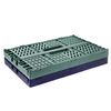 Spesh 2 Pcs Collapsible Storage Boxes Mini Storage Crates Stackable Storage Baskets Plastic Folding Crates for Kitchen,Living Room,Office(22*15*9cm,Blue+Dark Green)