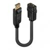 LINDY DisplayPort to HDMI Adapter Cable, Black