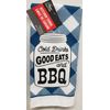 2 SAME MICROFIBER TOWELS (15"x25") COLD DRINKS,GOOD EATS & BBQ, BLUE & WHITE, GR