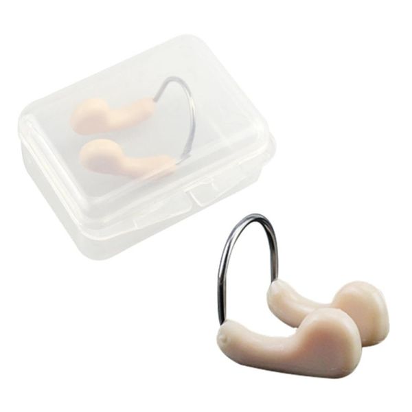 CXINCFBFUSH Waterproof Silicone Nose Clip Swimming with Storage Case