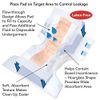 Tranquility TopLiner® Disposable Absorbent Booster Contour Pads for Bowel Incontinence - Super-Plus (32" x 14") - 12 ct