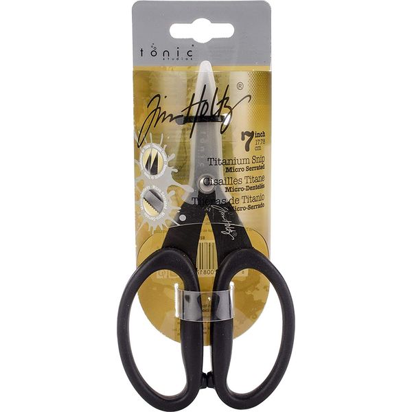 Kushgrip Non-Stick Micro Serrated Scissors 7-By Tim Holtz
