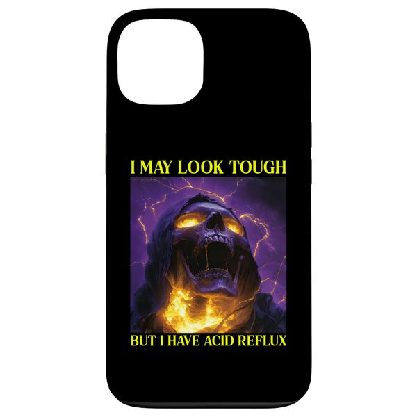 iPhone 13 Funny Hard Skeleton Acid Reflux Case