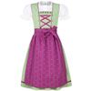 Isar-Trachten Mädchen Kinderdirndl grün Beere mit Bluse, GRÜN, 152