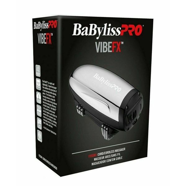 BaBylissPRO VIBEFX Silver Cord/Cordless Massager | FXSSM1