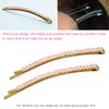 Faceted Crystal Row Two-Tone Bobby Pin - Champagne Gold (2 Pcs)