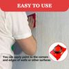2 Pcs Paint Edger Tool Set, Red, Multifunctional, Cutting in Tools for Painting, Round Handle Design - Includes 2 Replacement Pads