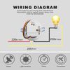 Jeanoko AC 85-250V Microwave Led Control Sensor Radar Sensor Control Switch with Adjustable Delay TimeIndustrial control components
