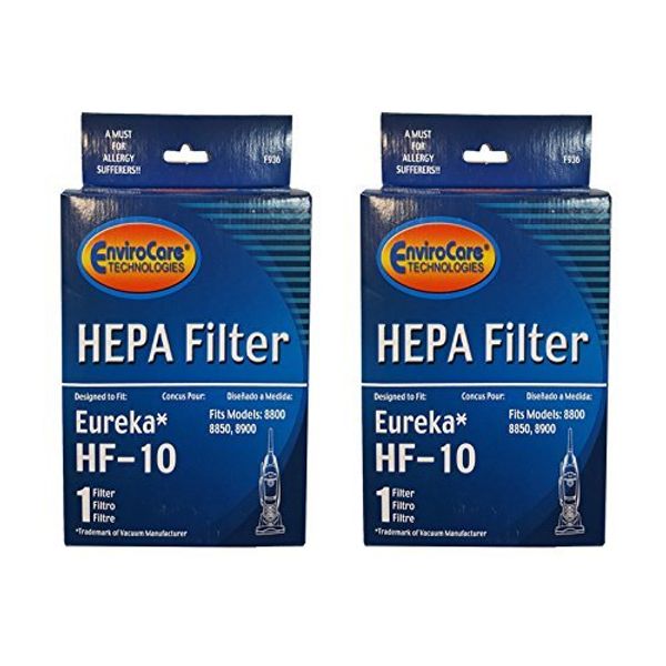(2) Eureka Hf-10 Pleated Hepa Filter W/activated Charcoal Vacuum Filter, Upright