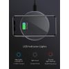 Techno S Fast 15W Max Wireless Charger with USB C Charging Cable - Gray Sky