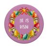 He Is Risen Easter Decor - Cute Christian Easter Eggs Wreath PopSockets with Interchangeable PopGrip