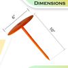 FEBTECH-Septic Tank Marker for Property line Markers-6"x10" Pack of 4+1 Hammer