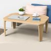 Low Table, Foldable, Compact, Mini, Folding Legs, Simple Type, Single Life, Stylish (Natural)