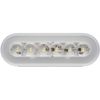 Optronics BUL111CBP Clear 6' Oval Sealed LED Back-Up Light, Glolight, Dot, White