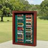 Eureka Golf Pencil Display Case | Holds 64 Round or Hexagonal Golf Pencils | Cherry Finish | Made in the USA