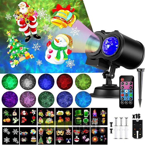 Brighter Halloween Christmas indoor and Outdoor LED Laser Projector Party Lights