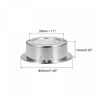 uxcell Finger Flush Pull Handle Outer Dia. 42mm/1.65" Bright Silver with Screw